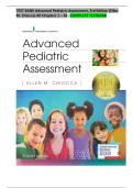 TEST BANK Advanced Pediatric Assessment&comma; 3rd Edition &lpar;Ellen M&period; Chiocca&rpar; Chapter 1 - 26 &vert;ALL CHAPTERS 