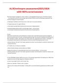 ALSO online pre-assessment 2025&sol;2026 with 100&percnt; correct answers