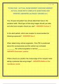 TCDHA RAD 1 ACTUAL EXAM NEWEST 2025&sol;2026 NEWEST  ACTUAL EXAM WITH COMPLETE QUESTIONS AND  VERIFIED ANSWERS &vert;ALREADY GRADED A&plus;&vert; 