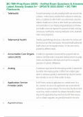BC-TMH Prep Exam &lpar;2025&rpar; - Verified Exam Questions & Answers - Latest Already Graded A&plus; - UPDATE 2025-2026&excl;&excl; &plus; BC-TMH Flashcards