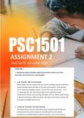 PSC1501 Assignment 2 Semester 1 2026 - Due 29 June 2026