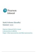 EDEXCEL economics a 9ec0-03 paper 3- microeconomics and macroeconomics mark scheme june-2025