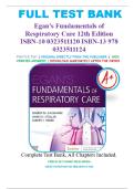 Test Bank for Egans Fundamentals of Respiratory Care 12th Edition by Robert M&period; Kacmarek &comma; James K&period; Stoller & Albert J&period; Heuer &vert; Complete Exam Questions & Answers