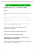 NSE 212 Midterm Practice Exam with Answers