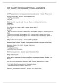 MRI CAMRT EXAM QUESTIONS & ANSWERS