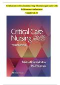 Test Bank For Critical Care Nursing- A Holistic Approach&comma; 12th Edition by Morton Fontaine&comma; All Chapters 1-56 LATEST&vert; 2025