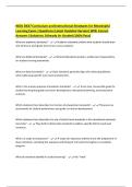 WGU D637 Curriculum and Instructional Strategies for Meaningful Learning Exam &vert;Questions &lpar;Latest Updated Version&rpar; With Correct Answers &vert;Solutions &vert;Already A&plus; Graded &lpar;100&percnt; Pass&rpar;
