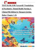 Test Bank for Varcarolis' Foundations of Psychiatric-Mental Health Nursing&colon; A Clinical Approach&comma; 9th Edition by Margaret Jordan Halter