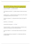 WGU NUTRITION D440 Exam &vert;Questions &lpar;Latest Updated Version&rpar; With Correct Answers &vert;Solutions &vert;Already A&plus; Graded &lpar;100&percnt; Pass&rpar;