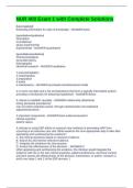 NUR 400 Exam 1 with Complete Solutions