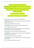 California Boating All Chapters  &lbrace;Safety&sol;Laws&sol;Navigation rules&sol;Vessel Operation  Verified Multiple Choice and Conceptual Actual  Frequently Tested Exam Questions With  Reviewed 100&percnt;   Correct Detailed Answers  Guaranteed Pass&excl;&excl;Current Update&excl;&excl; 