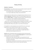 Samenvatting Thinking and Deciding 