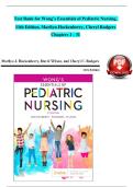 Test Bank for Wong&rsquo;s Essentials of Pediatric Nursing&comma; 11th Edition by Marilyn J&period; Hockenberry &vert; Verified Questions & Answers &lpar;2025&sol;2026 Update&rpar;