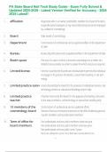 PA State Board Nail Tech Study Guide - Exam Fully Solved & Updated 2025-2026 - Latest Version Verified for Accuracy - 2024-2025 Latest&excl;&excl;