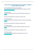 NURS 105 FINAL EXAM QUESTIONS AND CORRECT ANSWERS LATEST VERSION THIS YEAR