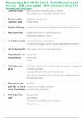 Pharmacology Final NR 293 Exam 2 - Verified Questions and Answers - 2025 Latest Update - 100&percnt; Correct and Graded A&plus; Guaranteed Success&excl;&excl;