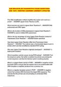 AAB MOLECULAR DIAGNOSTICS EXAM QUESTIONS AND 100&percnt; VERIFIED ANSWERS &lpar;NEWEST&rpar; UPDATED 