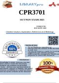 CPR3701 October/November EXAM PORTFOLIO 2025