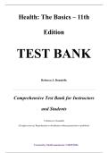 Test Bank &mdash; Health&colon; The Basics&comma; 11th Edition &mdash; Rebecca J&period; Donatelle