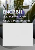 ENG2611 ASSIGNMENT PORTFOLIO 2025 MEMO |DUE DATE 17 OCTOBER 2025|