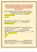 Bareboat Cruising 104 Version 1 Newest 2025&sol; 2026  Exam Complete 100 Questions And Correct Detailed  Answers &lpar;Verified Answers&rpar; &vert;Already Graded A&plus;&vert;&vert;  Newest Exam&excl;&excl;&excl; 