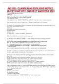 AIC 300 - CLAIMS IN AN EVOLVING WORLD QUESTIONS WITH CORRECT ANSWERS 2025