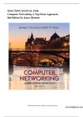 Solution Manual For Computer Networking&colon; A Top-Down Approach 8th Edition By James Kurose &lpar;All Chapters Covered&rpar;Latest 2026
