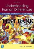 Test Bank for Understanding Human Differences Multicultural Education for A Diverse America 6th Edition by Kent L&period; Koppelman