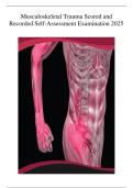 AAOS Musculoskeletal Trauma Scored & Recorded Self-Assessment Exam &vert; Verified Answers & Study Guide &vert; Latest 2025 Edition