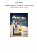 Elementary Statistics&colon; Picturing the World &ndash; 6th Edition &lpar;Ron Larson & Betsy Farber&rpar; &vert; Complete Test Bank for All Chapters