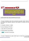 VATI Green Light Comprehensive forms A&comma;B&comma;C LATEST EXAM &vert;ALL QUESTIONS AND CORRECT VERIFIED ANSWERS&vert;100&percnt; GUARANTEED TO PASS&excl;&vert;A READY GRADED A&plus;&sol;BRAND NEW VERSION