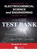 Test Bank for Introduction to Electrochemical Science and Engineering 2nd Edition by Serguei N&period; Lvov&period; ISBN 9781138196780&period;