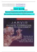 Physical Examination and Health Assessment 9th Edition by Carolyn Jarvis&comma; Ann Eckhardt Test Bank &sol; All Chapters 1-32 &sol; Full Complete 2025&sol;2026 EXAM QUESTIONS WITH CORRECT ANSWERS 