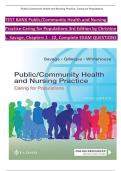 TEST BANK&colon; PUBLIC &sol; COMMUNITY HEALTH AND NURSING PRACTICE&colon;CARING FOR POPULATIONS&comma; 2ND EDITION&comma; CHRISTINE L&period; SAVAGE