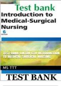 Test bank Linton 6th Introduction to Medical Surgical Nursing