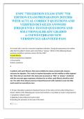 ENPC 7TH EDITION EXAM&sol; ENPC 7TH  EDITION EXAM PREPARATION 2025&sol;2026  WITH ACTUAL CORRECT QUESTIONS AND  VERIFIED DETAILED ANSWERS  &vert;FREQUENTLY TESTED QUESTIONS AND  SOLUTIONS&vert;ALREADY GRADED  A&plus;&vert;NEWEST&vert;BRAND NEW  VERSION&excl;&excl;&vert;GUARANTEED PASS 