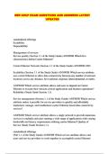MEF-CECP EXAM QUESTIONS AND ANSWERS LATEST UPDATED