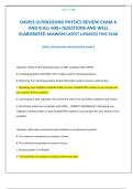 DAVIES ULTRASOUND PHYSICS REVIEW EXAM A AND B ALL 600&plus; QUESTIONS AND WELL ELABORATED ANSWERS LATEST UPDATED THIS YEAR