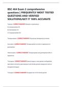 BSC 464 Exam 2 comprehensive  questions &vert; FREQUENTLY MOST TESTED  QUESTIONS AND VERIFIED  SOLUTIONS&sol;GET IT 100&percnt; ACCURATE 
