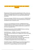 &lpar;LATEST&rpar; MEF CECP EXAM QUESTIONS AND CORRECT ANSWERS