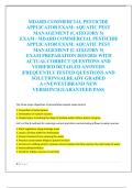 MDARD COMMERCIAL PESTICIDE  APPLICATOR EXAM&colon; AQUATIC PEST  MANAGEMENT &lpar;CATEGORY 5&rpar;   EXAM &sol; MDARD COMMERCIAL PESTICIDE  APPLICATOR EXAM&colon; AQUATIC PEST  MANAGEMENT &lpar;CATEGORY 5&rpar;   EXAM PREPARATION 2025&sol;2026 WITH  ACTUAL CORRECT QUESTIONS AND  VERIFIED DETAIL