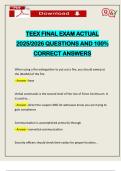 TEEX FINAL EXAM ACTUAL 2025&sol;2026 QUESTIONS AND 100&percnt; CORRECT ANSWERS