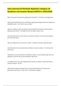 Iowa Commercial Pesticide Applicator Category 1A Questions and answers Newest RATED A&plus; 2025&sol;2026 