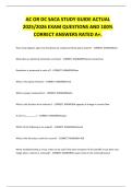 AC OR DC SACA STUDY GUIDE ACTUAL 2025 2026 EXAM QUESTIONS AND 100- CORRECT ANSWERS