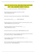 SACA 201 SILVER ACTUAL 2025 2026 EXAM QUESTIONS WITH 100- ANSWERS CORRECT RATE