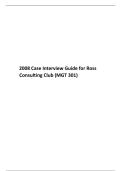 2008 Case Interview Guide for Ross Consulting Club &lpar;MGT 301&rpar;&period;