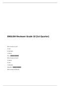 ENGLISH Reviewer Grade 10 &lpar;1st Quarter&rpar;