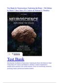 Test Bank for Neuroscience&colon; Exploring the Brain &ndash; 5th Edition  by Mark F&period; Bear&comma; Barry W&period; Connors & Michael A&period; Paradiso