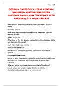 GEORGIA CATEGORY 41 PEST CONTROL  MOSQUITO SURVEILLANCE-EXAM  2025&sol;2026 BRAND NEW QUESTIONS WITH  ANSWERS&vert; ACE YOUR GRADES&excl; 