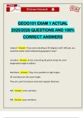 GEOG101 EXAM 1 ACTUAL 2025&sol;2026 QUESTIONS AND 100&percnt; CORRECT ANSWERS